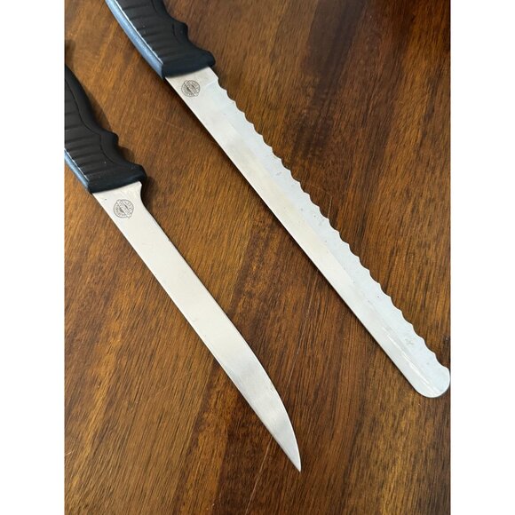 VTG Amway Queen Stainless Steel Serrated & Straight Blade Knife Set With Ergonom - Picture 4 of 7